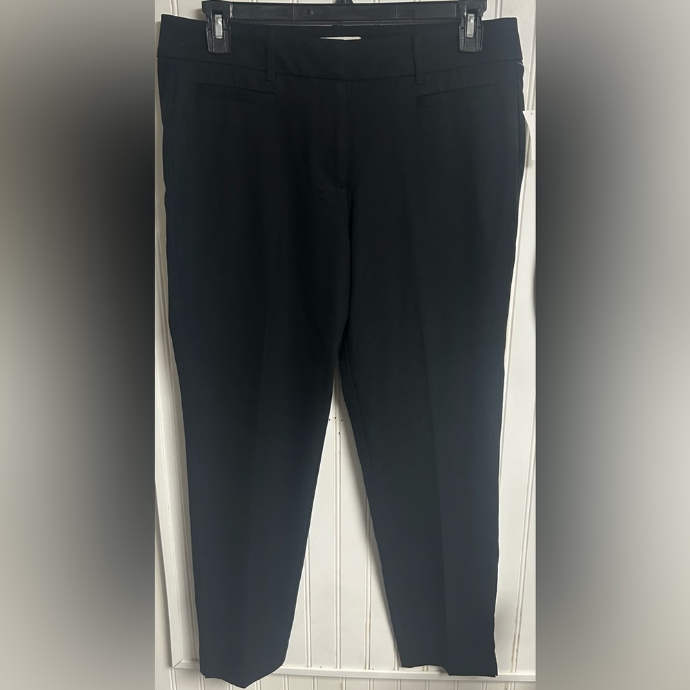 NWT TALBOTS BLACK WORK TROUSERS PANTS CURVY